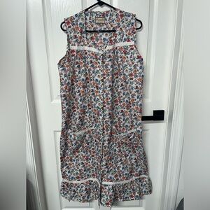 Gabriella Apparel women sleeveless floral casual  sleeping dress pijama medium